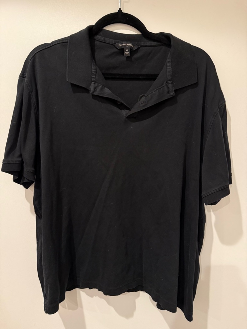 Banana Republic Black Polo Shirt – Size M